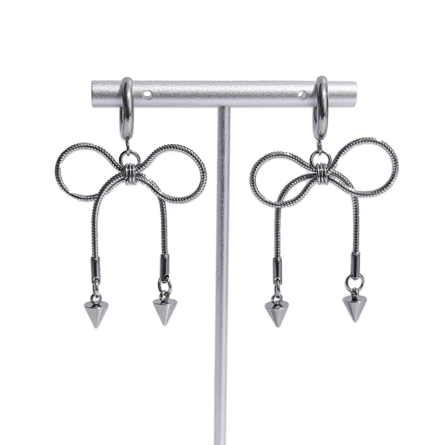 Ribbon Virus Earring with Spikes