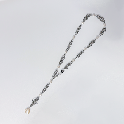 Baroque Pearl Long Necklace
