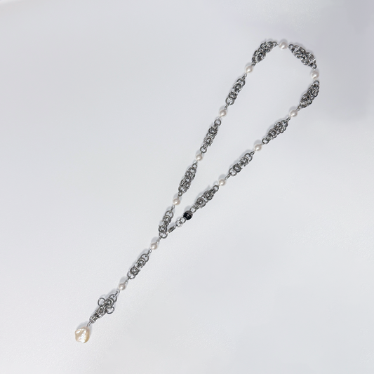 Baroque Pearl Long Necklace