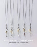 Metal Mix Shell Long Necklace