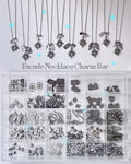 [Long Chain] Facade Necklace Charm Bar