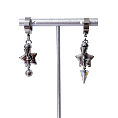More Stars Ear Ring - Silver