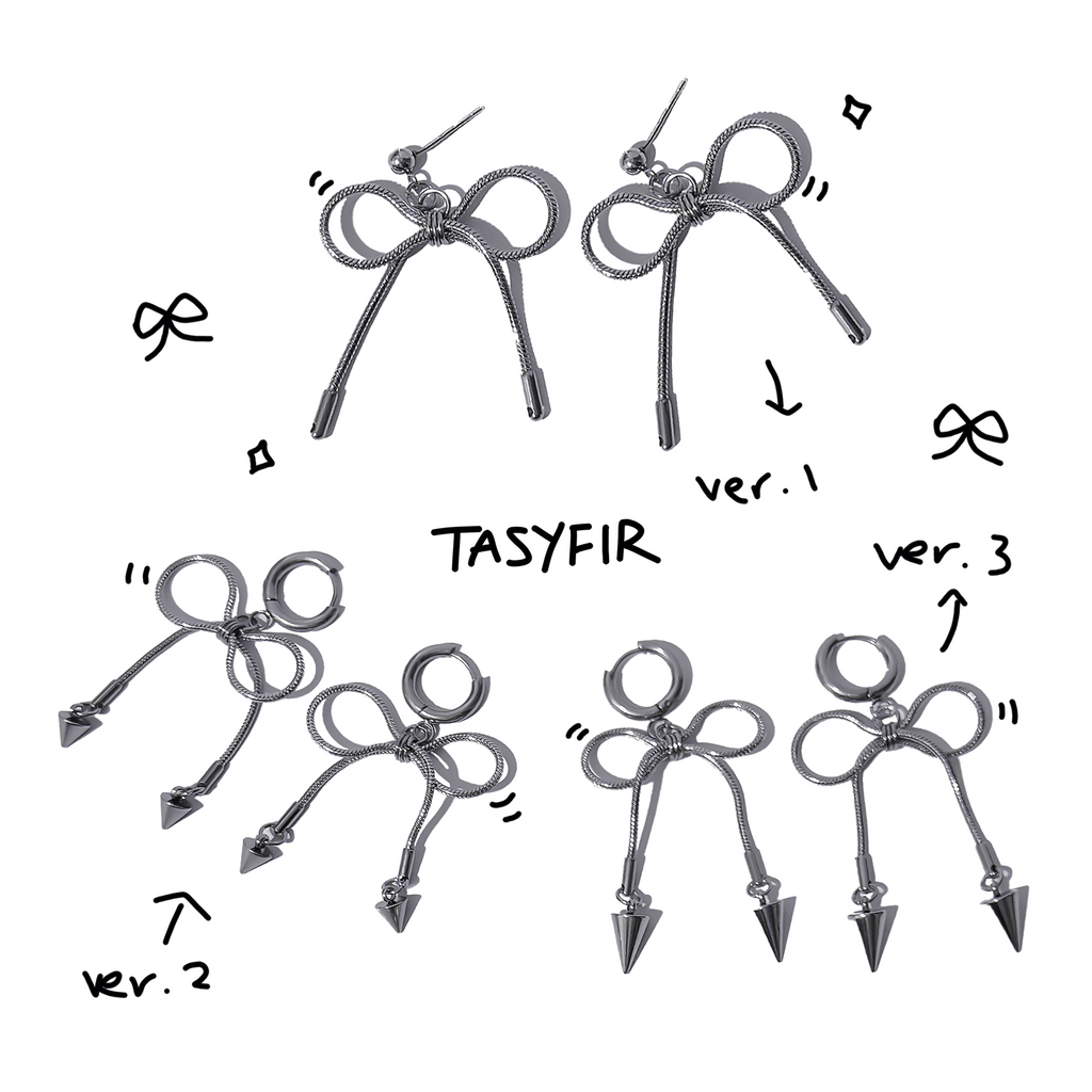 Ribbon Virus Earring