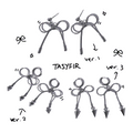 Ribbon Virus Earring